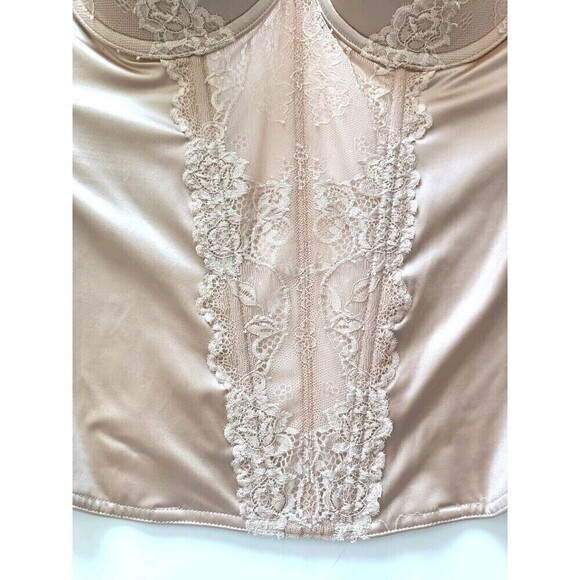 Cassandra Intimates Strapless Corset Bustier Bra Beige Size 32C 30533 No STRAPS - Picture 12 of 14